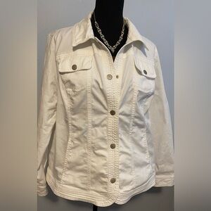 Westport White Cotton Jacket